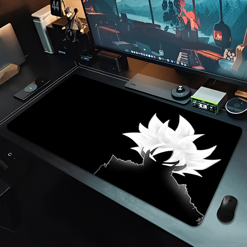 Tech Accessories Desk - DBZ 블랙 애니메이션 마우스 패드 드래곤