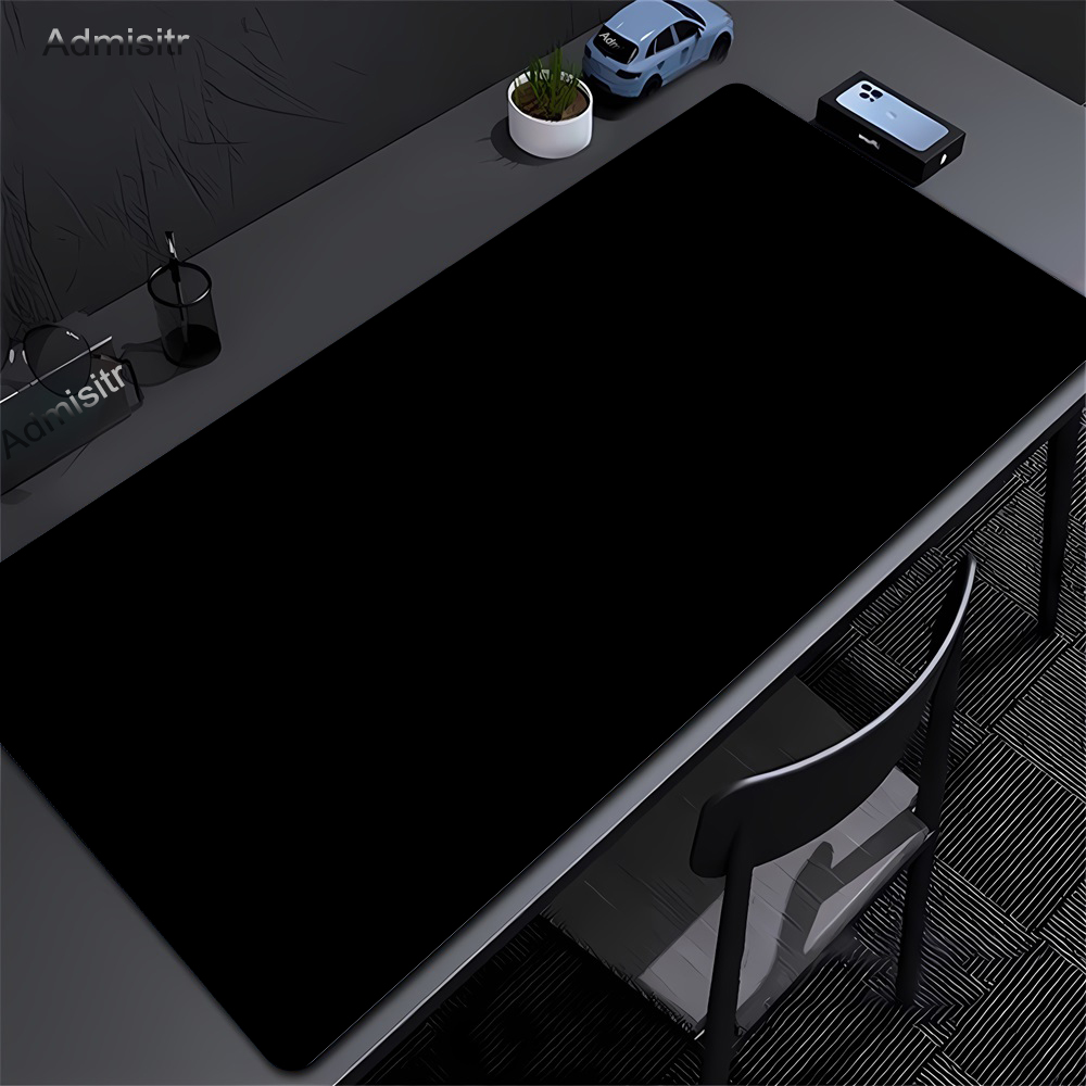 Tech Desktop Accessories - 대형 블랙 마우스 패드, 단색 게이밍