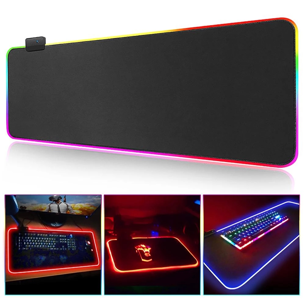 LED 발광 게임용 마우스 패드 대형 글레어 데스크탑  - Tech Desktop Accessories 리뷰 및 가격