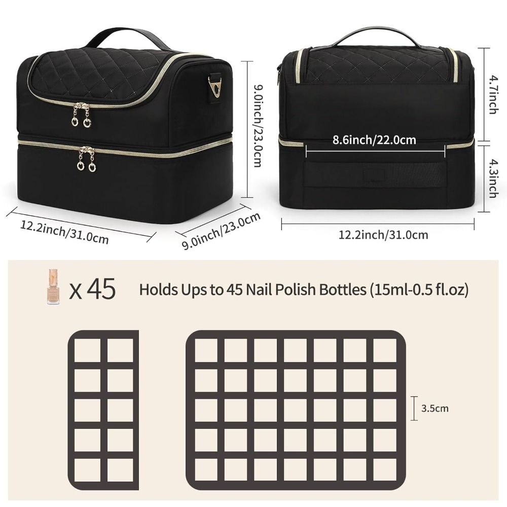 이중 레이어 네일 폴리쉬 정리 가방 60병 수납 대용량 - Tech Woven Accessories 리뷰 및 가격