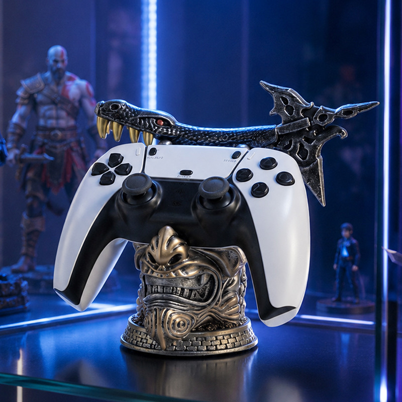 창의적인 모조 데몬 레진 게임 컨트롤러 스탠드 PS5  - Tech Desktop Accessories 리뷰 및 가격