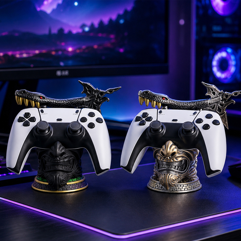 창의적인 모조 데몬 레진 게임 컨트롤러 스탠드 PS5  - Tech Desktop Accessories 리뷰 및 가격