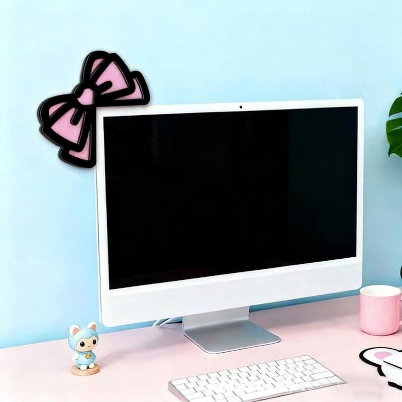 새로운 1/2Pcs 나무 Bowknot PC 액세서리  - Tech Desktop Accessories 리뷰 및 가격