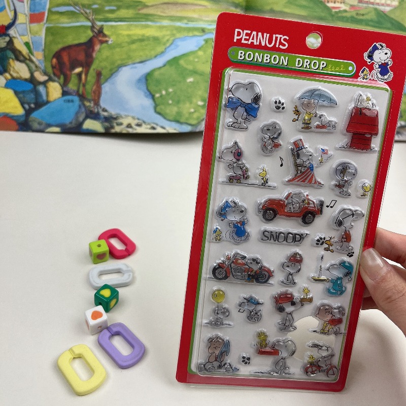 8Pcs 귀여운 스누피 만화 3D 릴리프 만화 애니메이 - Tech Office Accessories 리뷰 및 가격