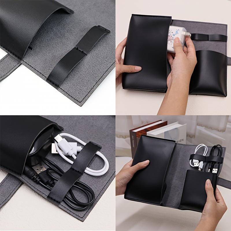 1개 PU 가죽 다중 수납 정리함-케이블, 충전기, 펜 - Tech Woven Accessories 리뷰 및 가격